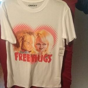 Kids White T-Shirt - Free Hugs Design